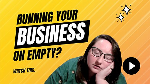 If You're Exhausted from Running Your Business, Here's How to Fix it