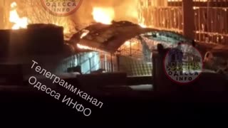 Russian forces struck a high-rise building in Odesa with a drone. Cars in the courtyard caught fire.