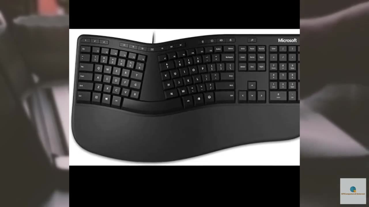 Microsoft Ergonomic Keyboard for Business - Wired - Black