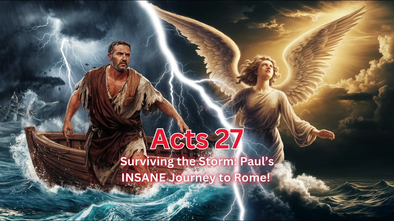 Bible Acts 27 - SHIPWRECKED! Pauls Perilous Voyage to Rome Will SHOCK You!