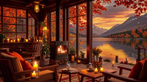 Cozy Autumn Jazz Vibes by the Fire 🔥 | Smooth Jazz Music for Work, Study & Relaxation