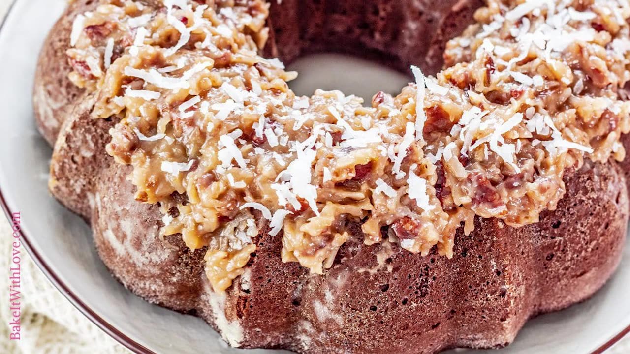 The BEST German Chocolate Bundt Cake (Moist & From Scratch!) #chocolate #bundt #dessert