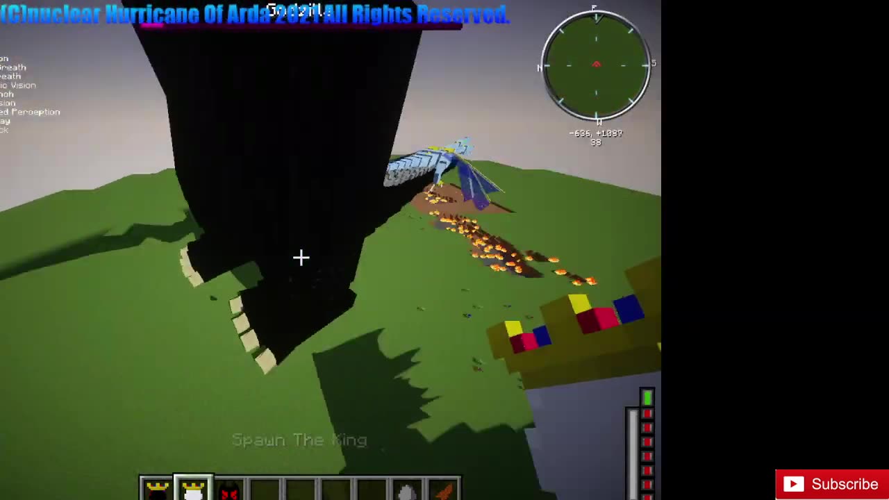 Minecraft mob battle the queen vs Godzilla