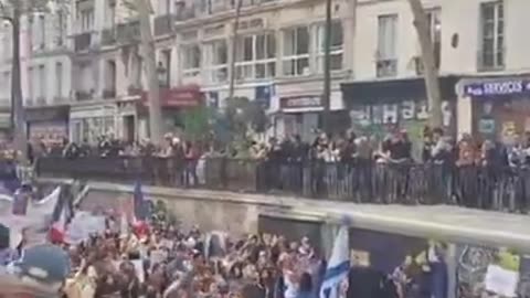 Pro-Israel rally in Paris today