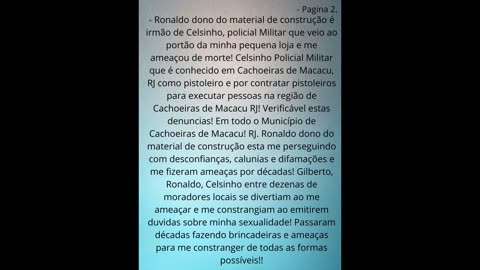 Gilberto - Morador de Cachoeiras de Macacu RJ - Um dos torturadores que me perseguição por décadas.