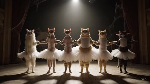 Grand Entrance: The Fluffiest Ballet Ever! #animation #cat #dance