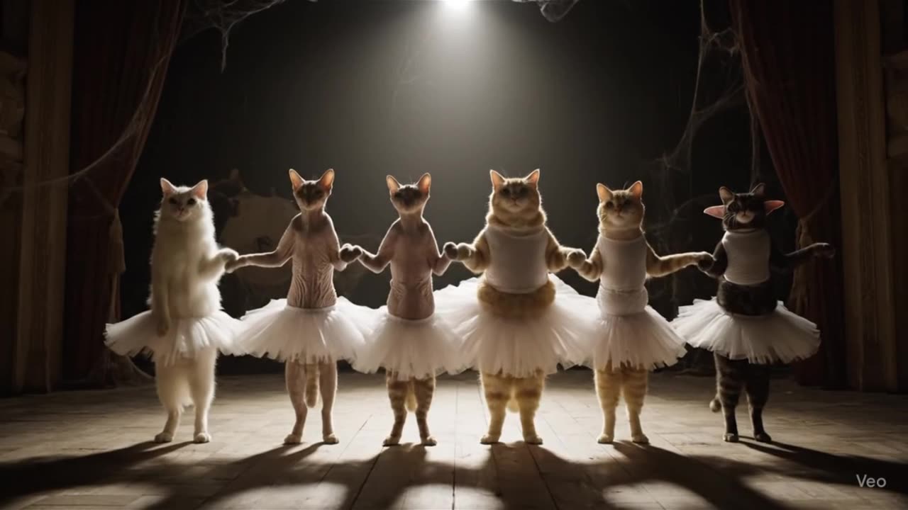 Grand Entrance: The Fluffiest Ballet Ever! #animation #cat #dance