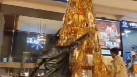 In Indore, India, some fanatics destroyed decorations and a Christmas tree.