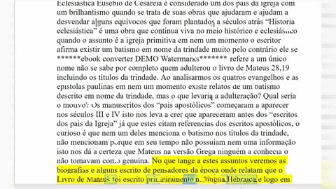 02.162. A Maior Farsa do Trinitarismo parte 11