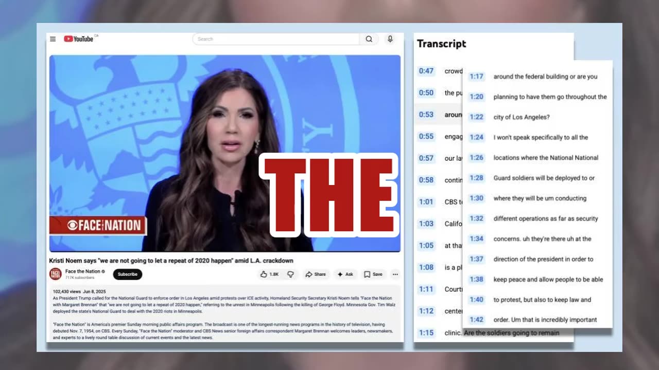 Fact Check: Kristi Noem Did NOT Say, "Calling ICE Agents Nazis Is Rude And Inaccurate" On Fox News