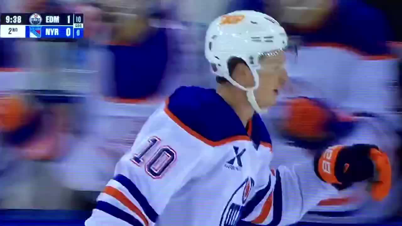 Oilers C #10 Trent Frederic 🥅(1)🏒Wrist-Shot Goal