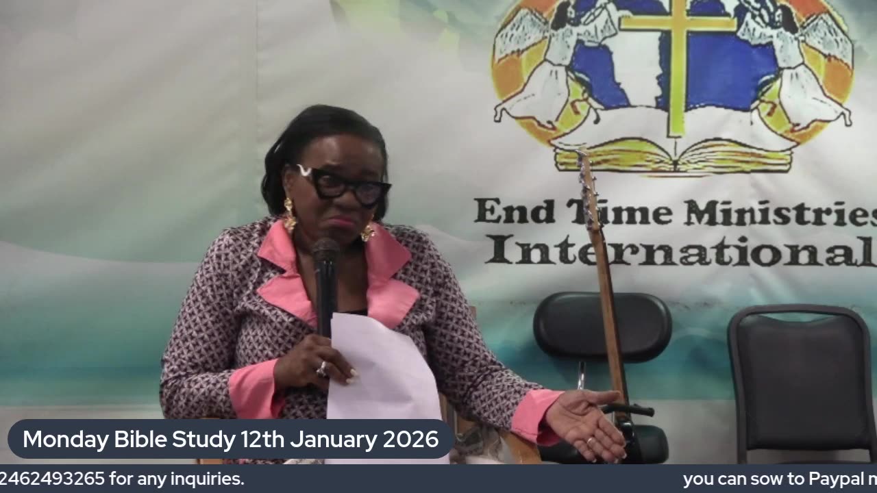 Monday Bible Study 12 January 2026
