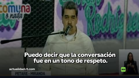 Maduro confirma que mantuvo una llamada con Trump