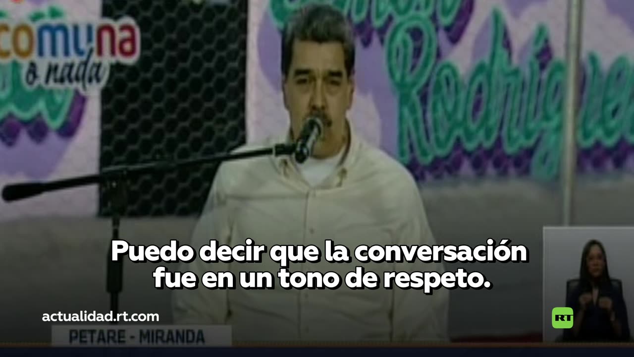 Maduro confirma que mantuvo una llamada con Trump