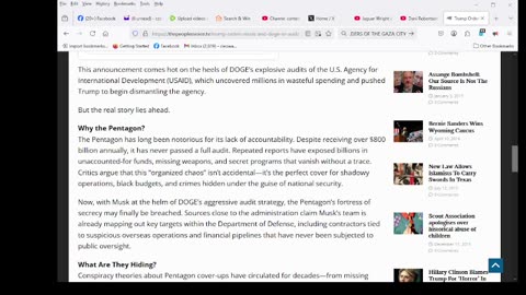 Trump Orders Musk and DOGE to Audit the Pentagon, Sparking Deep State Cover-Up Fears