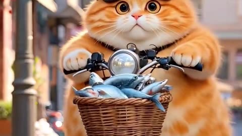 Have fish soup today ai cat short video