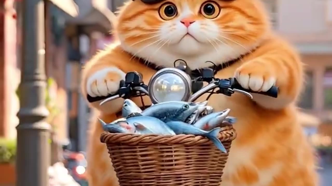Have fish soup today ai cat short video