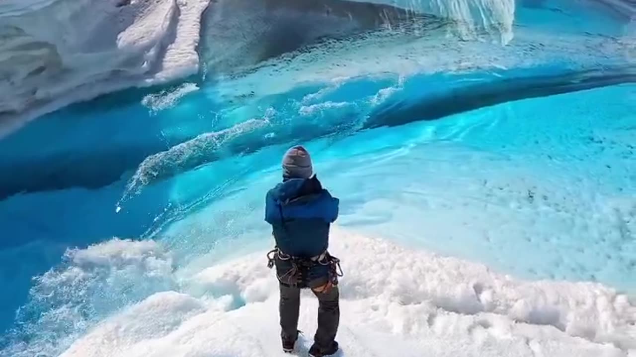 Those mesmerizing, deep-blue pools scattered across Antarctica.
