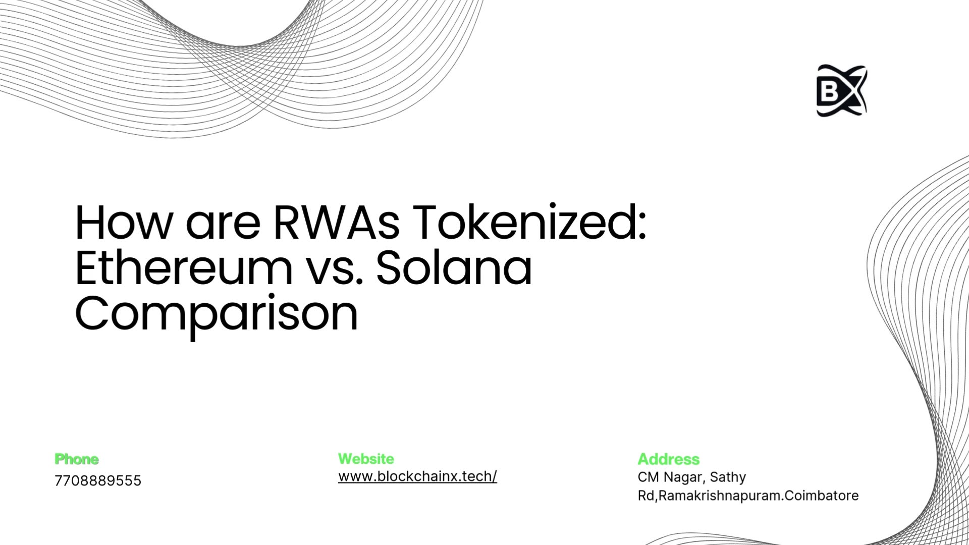 How are RWAs Tokenized Ethereum vs. Solana Comparison