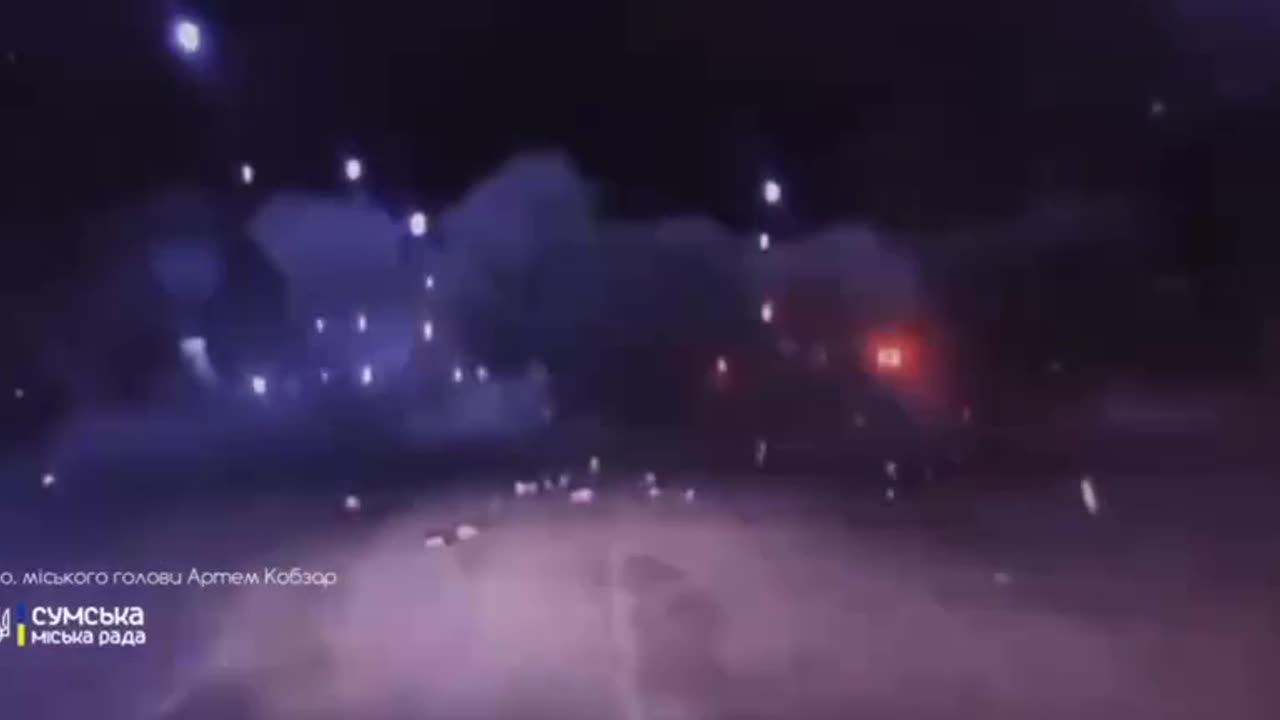 In Sumy, a Russian drone hit a busy road, fortunately no one was injured