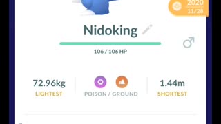 Pokémon GO-Evolving Shiny Nidorino