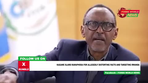 Kagame is not faced by Ramaphosa of South Africa