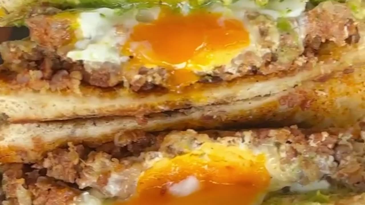 Delicious breakfast sandwiches