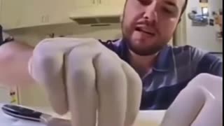🤣🧤 The Most Ridiculous Way to Protect Himself: Wearing Gloves! | FunFM