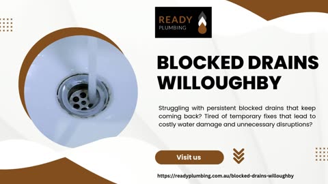 Blocked Drains in Willoughby? Get Fast, Reliable Solutions Today!