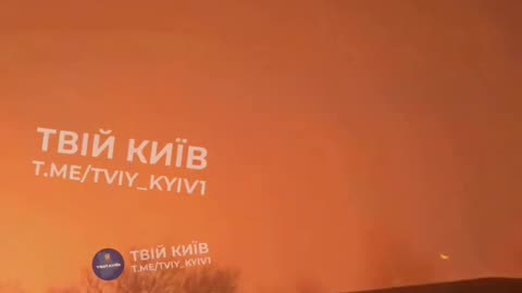 At least 7 buildings are burning in Kyiv right now