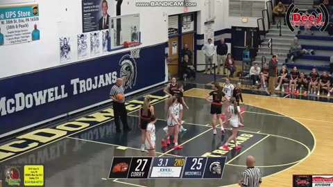 DECEMBER 2 2025 PIAA D-10 GIRLS BASKETBALL: CORRY VS MCDOWELL PART 3