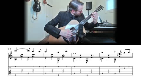 Manha de Carnaval (Black Orpheus) - Fingerstyle Jazz Guitar Lesson (Sheet Music + TAB)