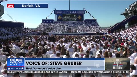 PACKED HOUSE AT THE NAVY 250 CELEBRATION: "MORALE BETTER THAN IT HAS BEEN"