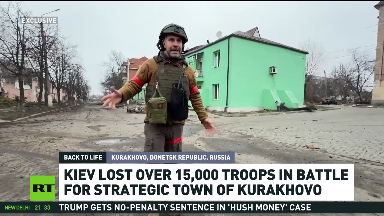 RT first intl news channnel to report from liberated Kurakhovo