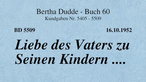 BD 5509 - LIEBE DES VATERS ZU SEINEN KINDERN ....