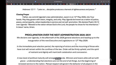 Day 50 – The Next Administration 2026-2031 || World Trumpet Mission