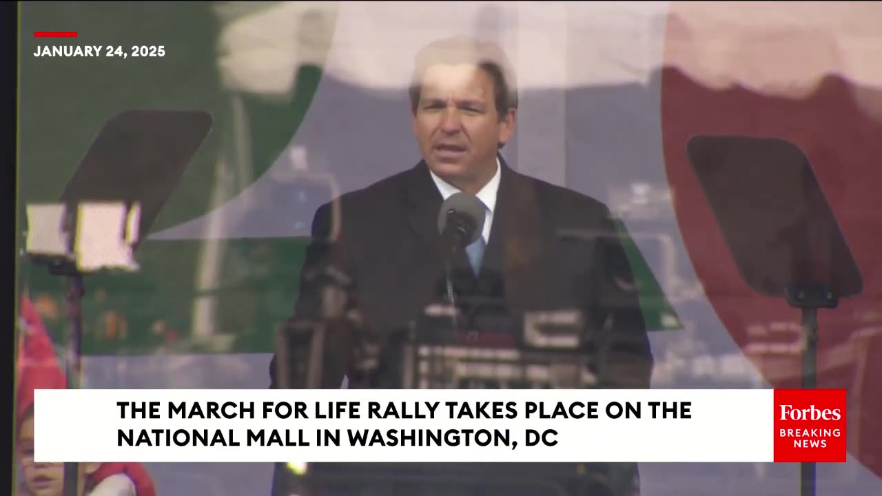 JUST IN: Gov. Ron DeSantis Speaks At The March For Life In DC: 'We Have A Lot Of Momentum'