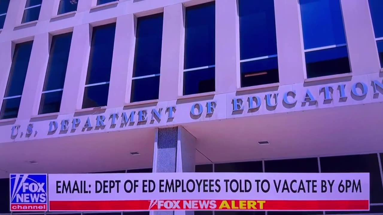 Dept of Education department told to vacate the office by 6 pm tonight