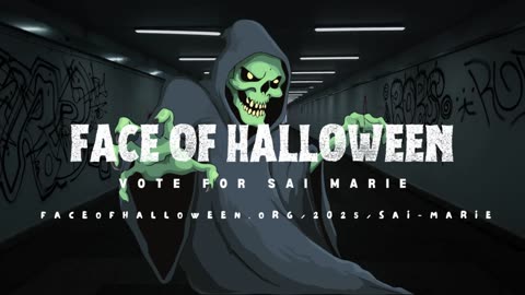 VOTE FOR ME IN THE FACE OF HALLOWEEN!