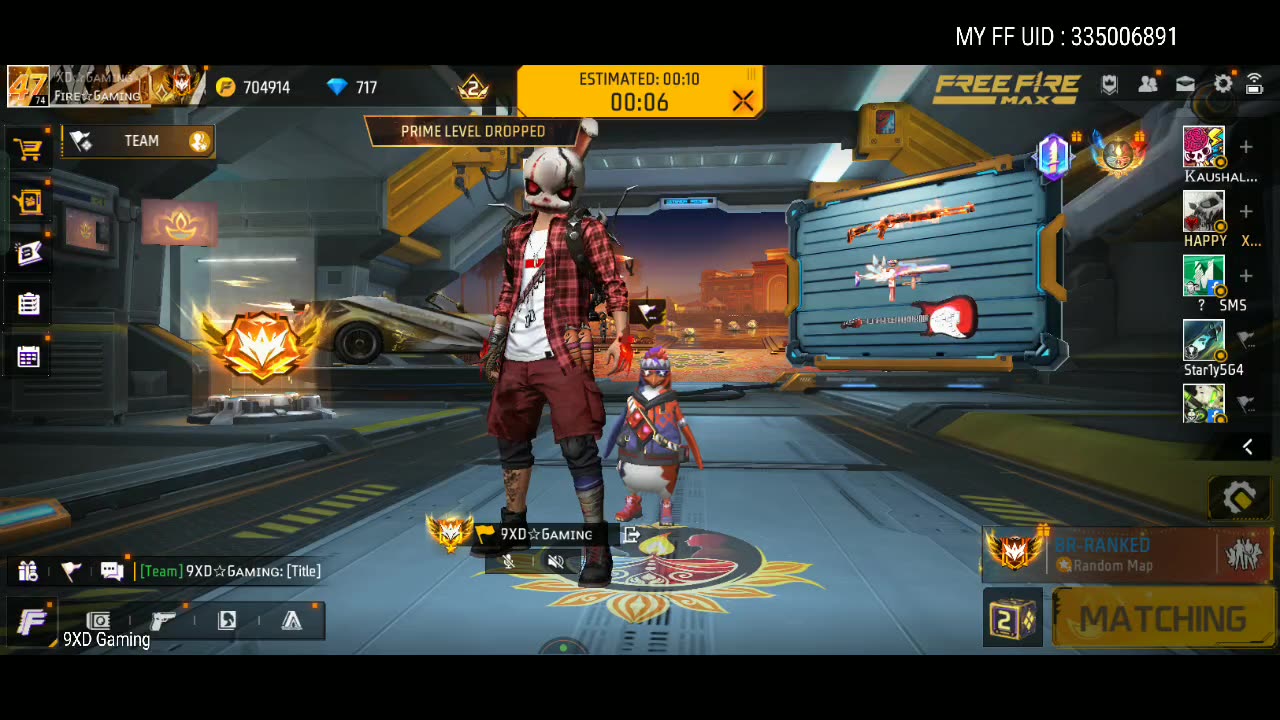 Free Fire Live With 9XD Gaming