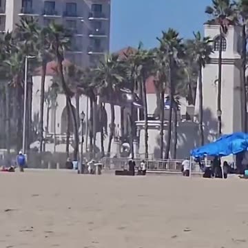New social media video has emerged from the Helicopter crash in Huntington Beach