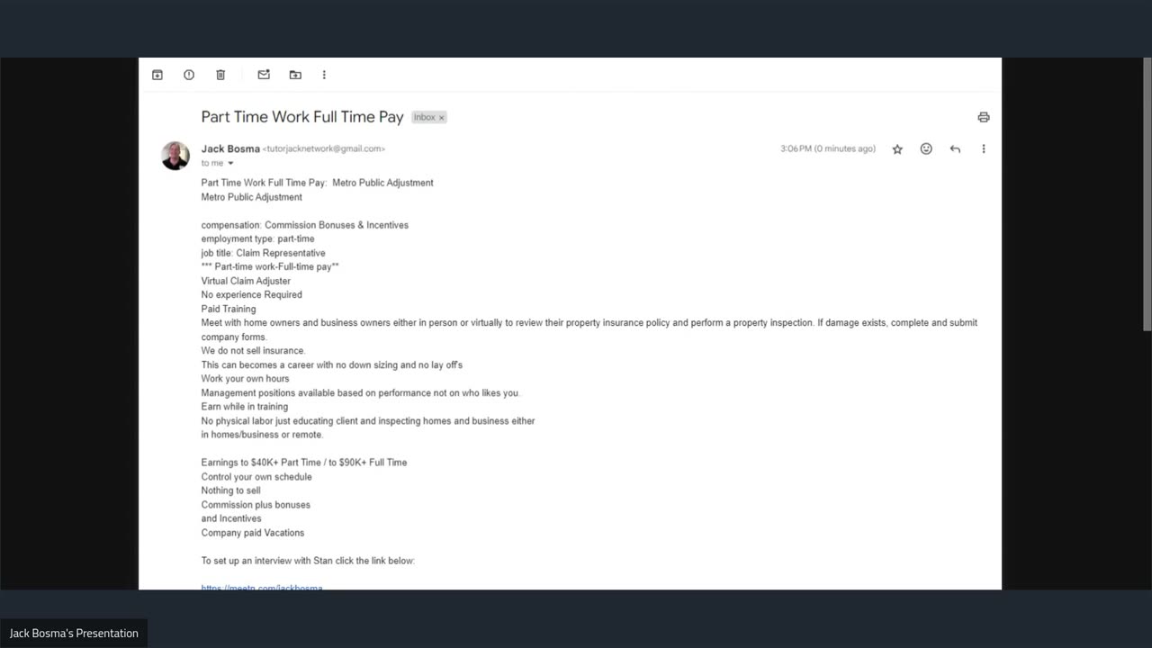 Part Time Work Full Time Pay: Metro Public Adjustment