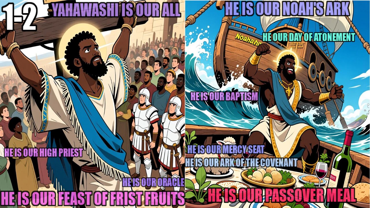 Yahawashi Is Noahs Ark, Ark Of Covenant, Baptism, High Priest, Mercy Seat, Passover Meal, Oracle 1-2