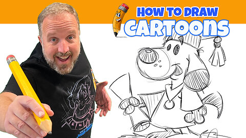 How to Draw a Cartoon Dog at Graduation