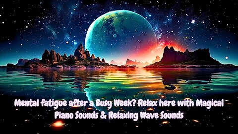 RELAX HERE WITH WITH MAGICAL PIANO SOUNDS & SMALL RELAXING WAVES • COMPLETE MENTAL & BODY RELAXATION