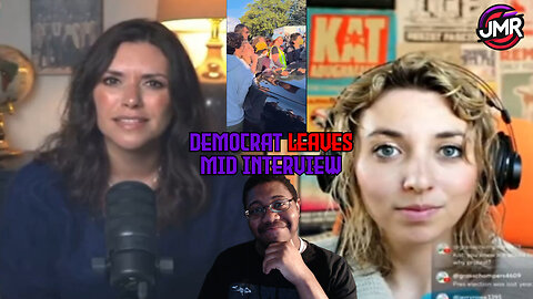 Coward Democrat PANICS & RAGEQUITS interview after confronted with federal indictment