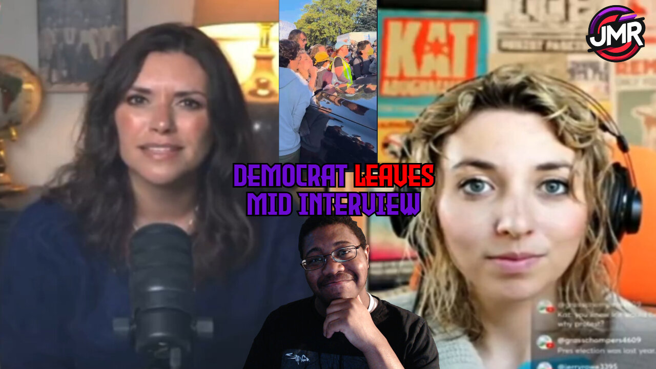 Coward Democrat PANICS & RAGEQUITS interview after confronted with federal indictment