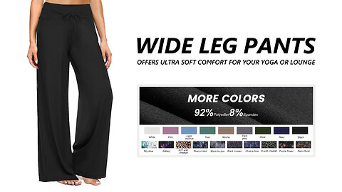 Effortless Comfort Meets Everyday Style: Wide‑Leg Lounge Pants Designed for Women Who Do It All.