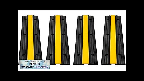 VEVOR 4 Pack of 1-Channel Rubber Cable Protector Ramps Heavy Duty 22046Lbs Review