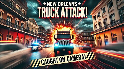 NEW ORLEANS Truck Attack Caught On Camera!